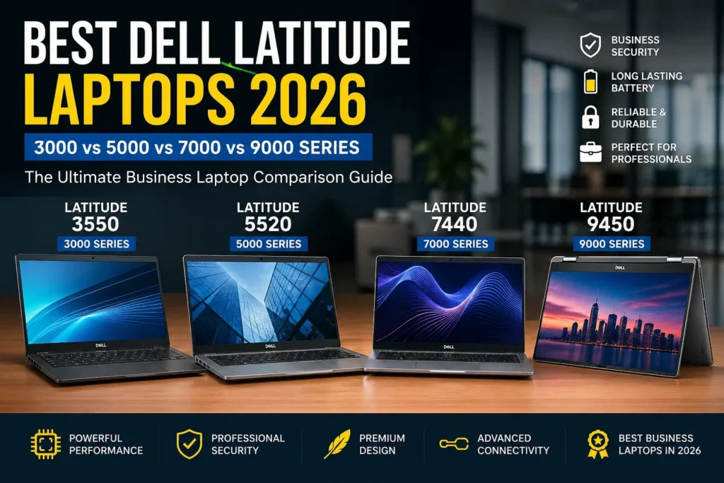 Best Dell Latitude laptops 2026 comparison including Latitude 3550, 5520, 7440 and 9450 business laptops