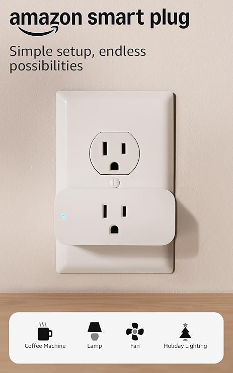 Amazon Smart Plug with Alexa voice control for automating lamps coffee makers and daily home devices