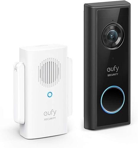 eufy Security Video Doorbell C210 with 1080p HD video AI human detection and no monthly subscription