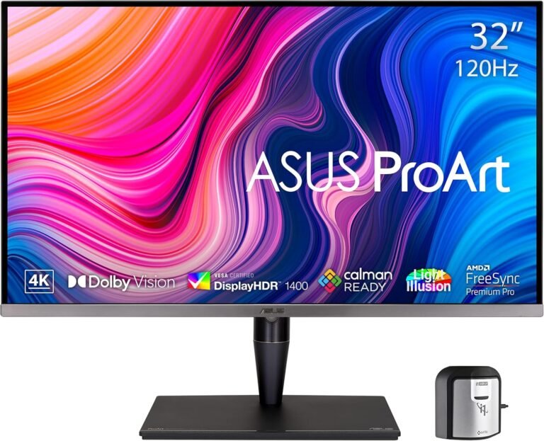 ASUS ProArt PA32UCG-K professional 4K Mini LED monitor for video editing, HDR workflows, and creators