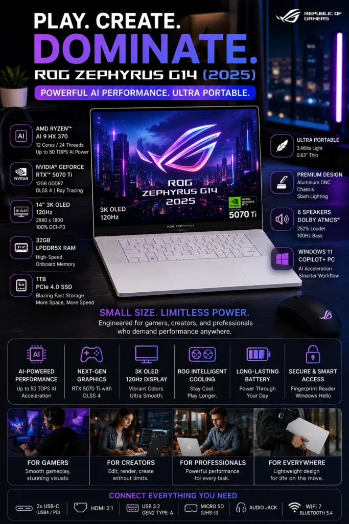 ASUS ROG Zephyrus G14 laptop for crypto trading and AI trading tools