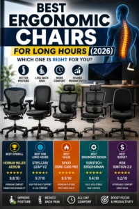 Best ergonomic chairs in 2026 for office setup to reduce back pain and improve posture