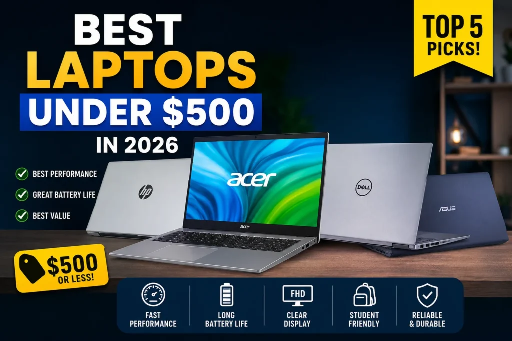 Best laptops under $700 in 2026 comparison featuring top budget Acer, HP, Dell, Lenovo and ASUS models for students and work