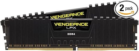 Corsair Vengeance LPX 16GB DDR4 3200MHz RAM for desktop PCs with aluminum heat spreader black