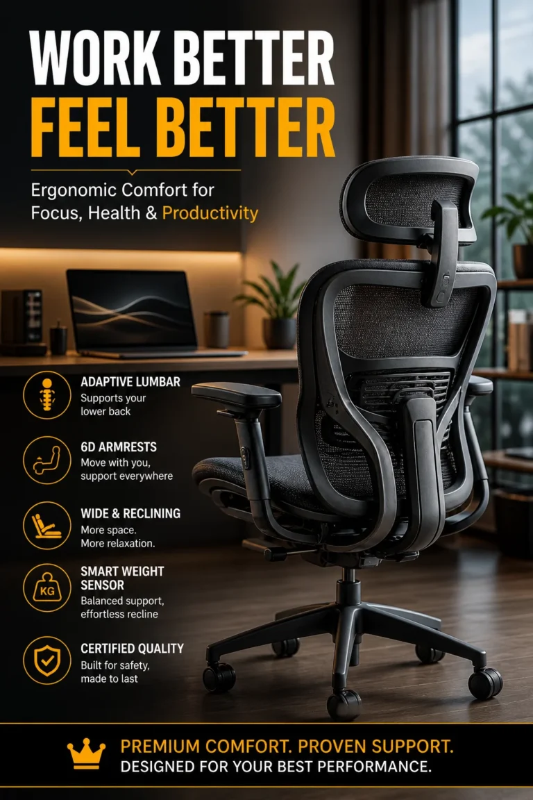 SIHOO Doro C300 Pro ergonomic chair with 6D armrests and dynamic lumbar support