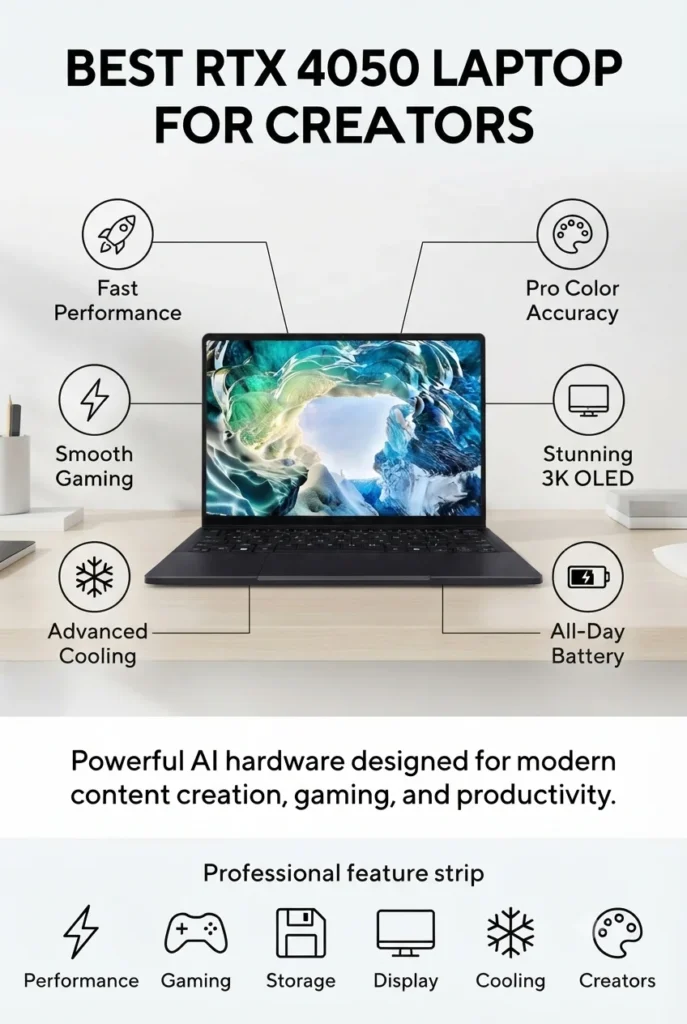 ASUS ProArt PX13 convertible laptop with Ryzen AI 9 HX 370 and RTX 4050 for AI creators.