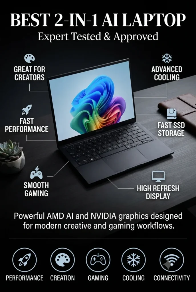 ASUS ProArt PX13 laptop with AMD Ryzen AI 9 processor OLED touchscreen and RTX graphics for creators