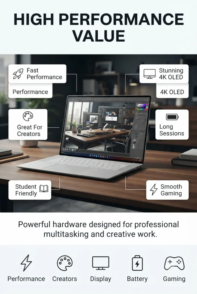 Dell Premium 16 XPS 16 OLED laptop with premium design and professional display quality