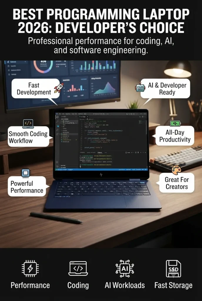 HP OmniBook Ultra Flip laptop for programming, coding, software development, and mobile productivity