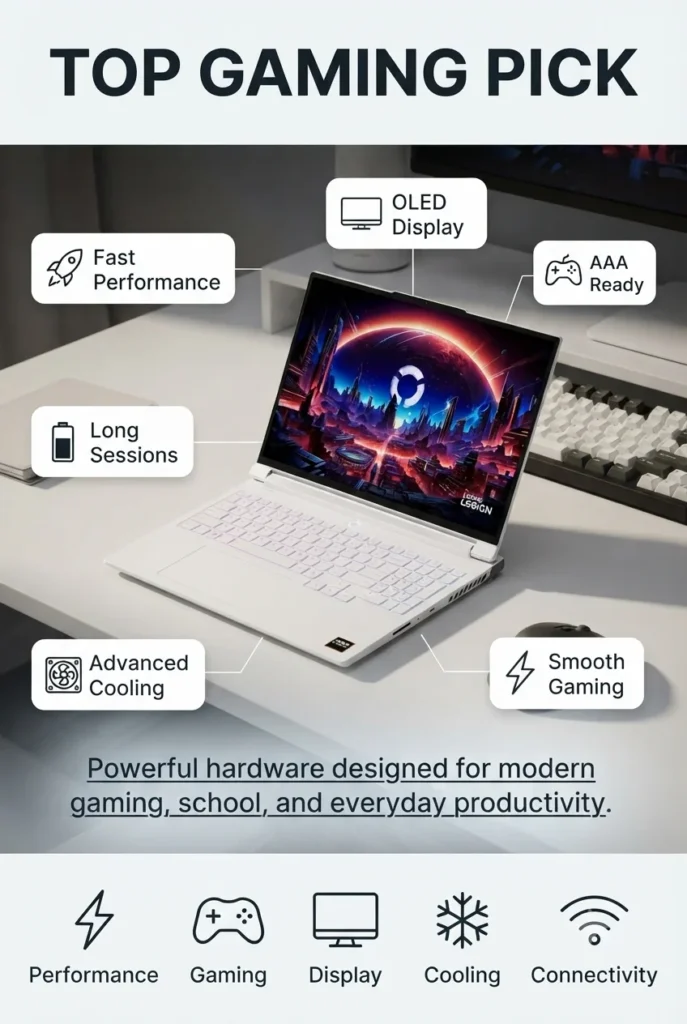 Lenovo Legion 7a Gen 11 OLED gaming laptop with 240Hz display and RTX graphics