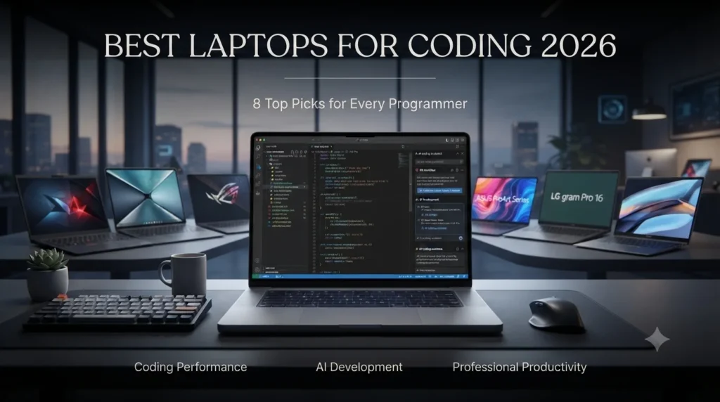 Best laptops for coding in 2026 featuring top programming laptops for software developers and programmers