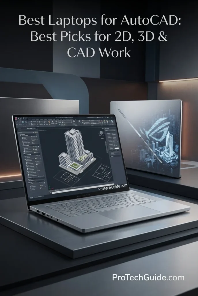 ASUS ROG Zephyrus G16 with RTX 5070 Ti and OLED display for portable AutoCAD performance