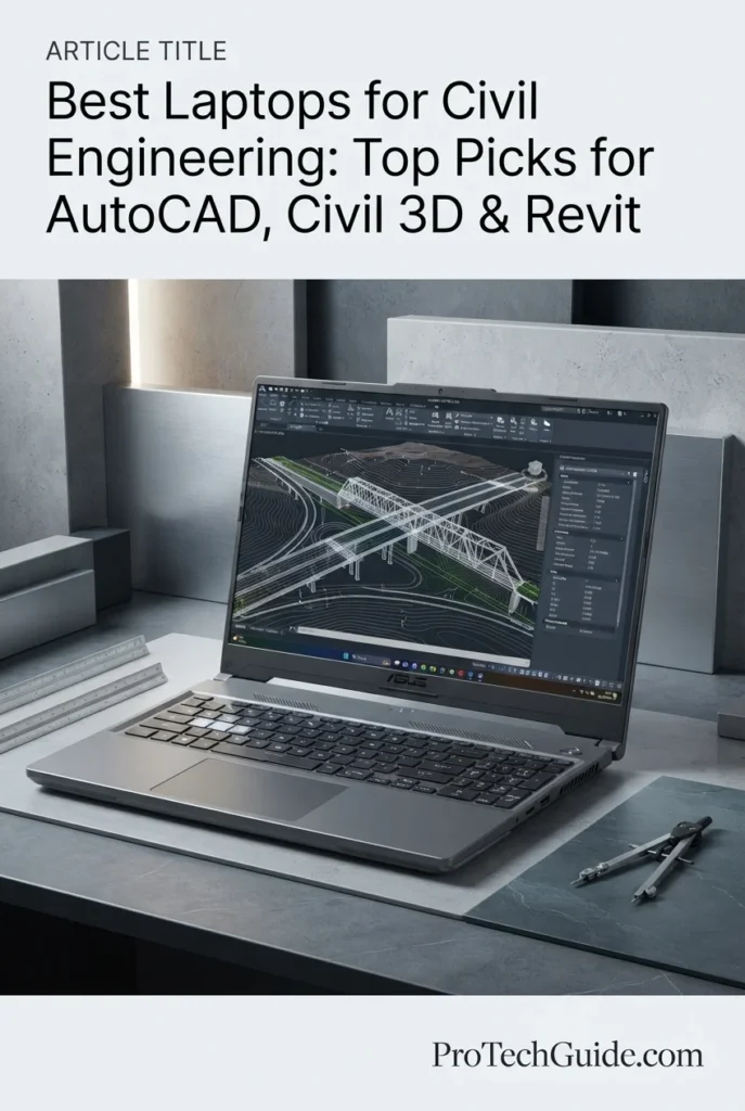 ASUS TUF Gaming A16 laptop for AutoCAD Civil 3D Revit and engineering students