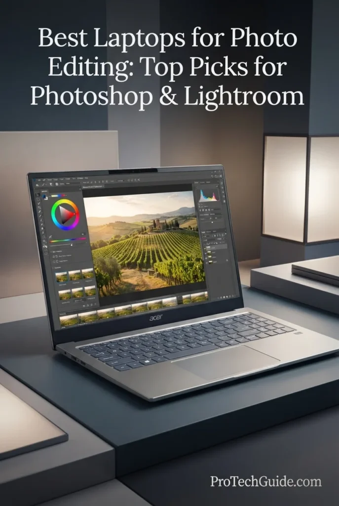 Acer Swift Go 16 AI laptop with Core Ultra 7 355 and OLED touchscreen for Photoshop and Lightroom