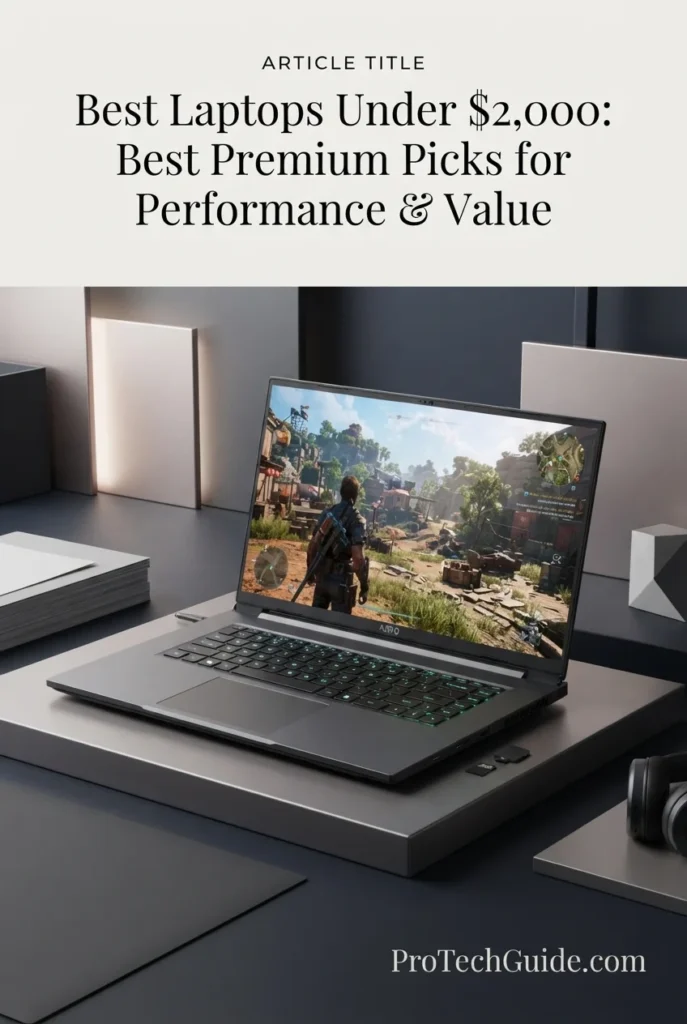 GIGABYTE AERO X16 — our Best Performance Value laptop under $2,000 in 2026.