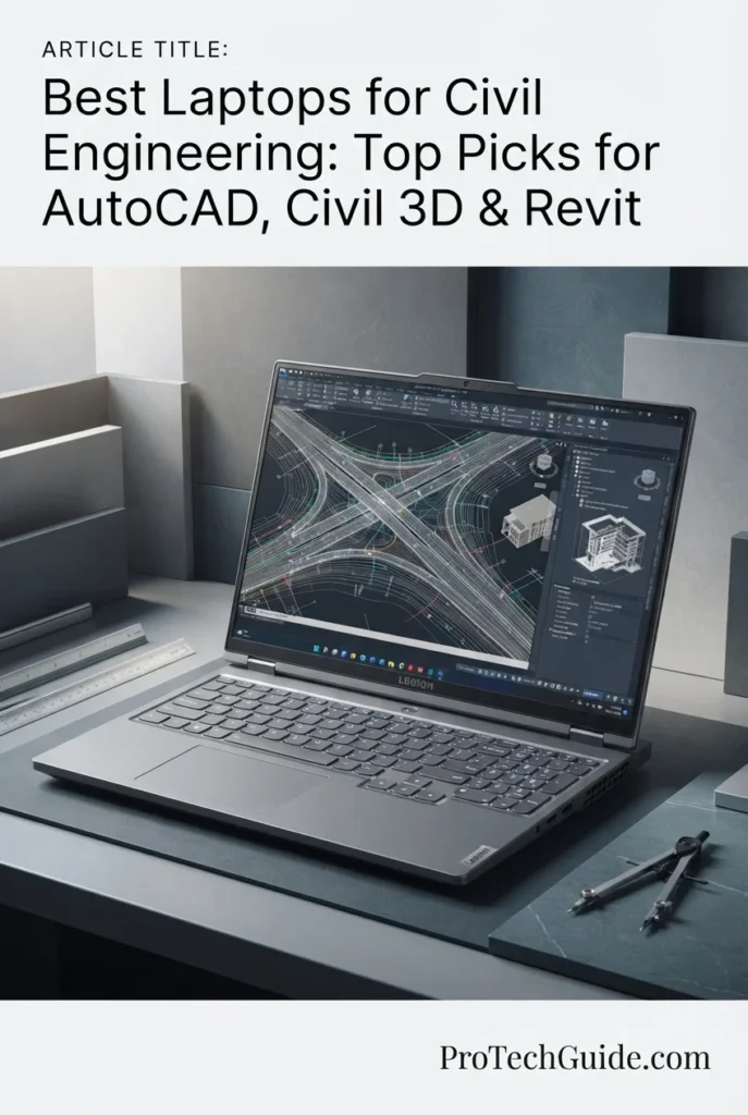 Lenovo Legion 5 16-inch WQXGA laptop for AutoCAD Civil 3D and Revit