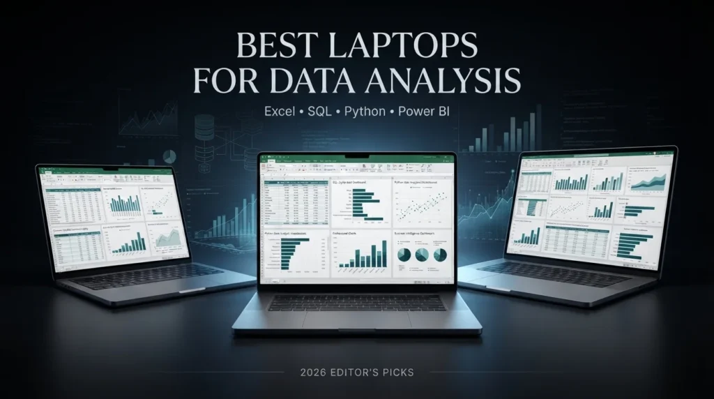 Best laptops for data analysis in 2026 for Excel SQL Python and Power BI