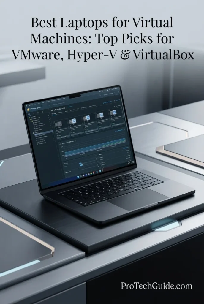 Apple MacBook Pro M5 Max laptop for ARM-based virtual machine workloads