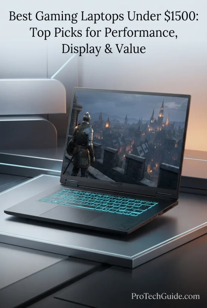 GIGABYTE A16 laptop with 16-inch WUXGA 165Hz display and RTX 5060 graphics