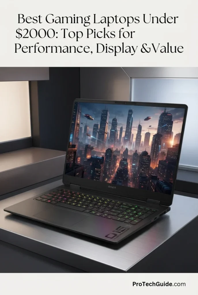 HP OMEN 16 gaming laptop with 16-inch 2560x1600 240Hz display and RTX 5070 graphics