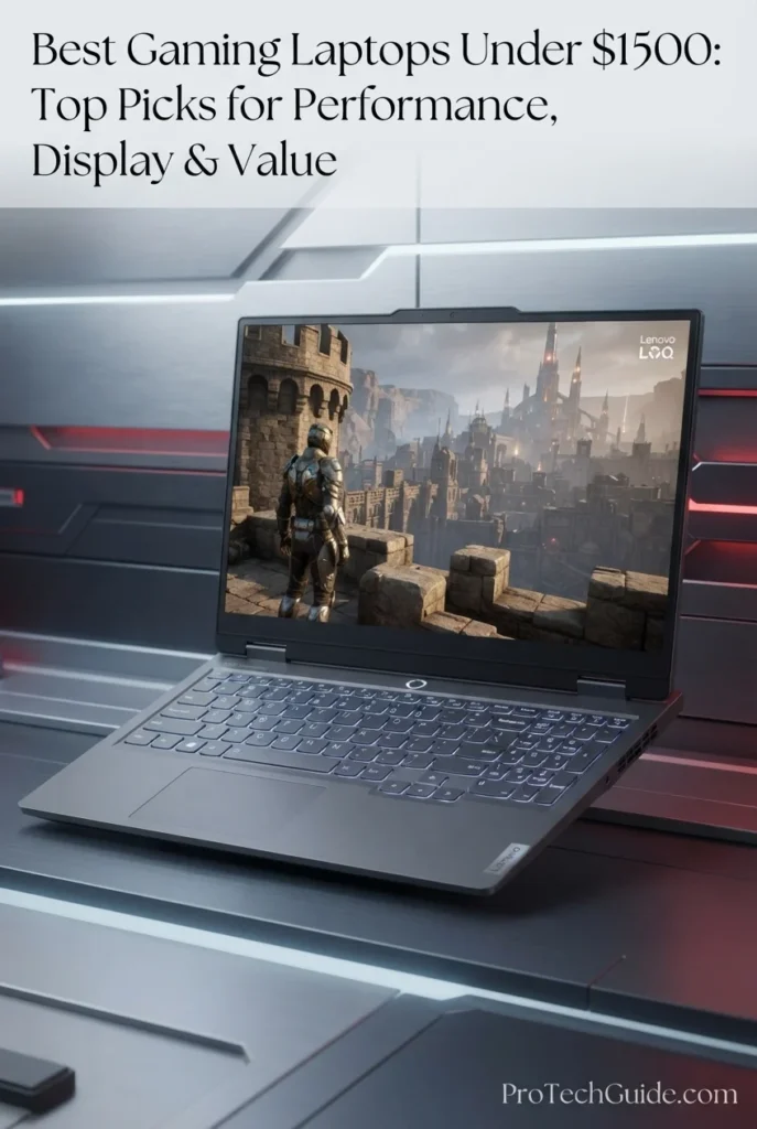 Lenovo LOQ 15 laptop with 15.6-inch FHD 144Hz display, G-SYNC, and RTX 5060 graphics