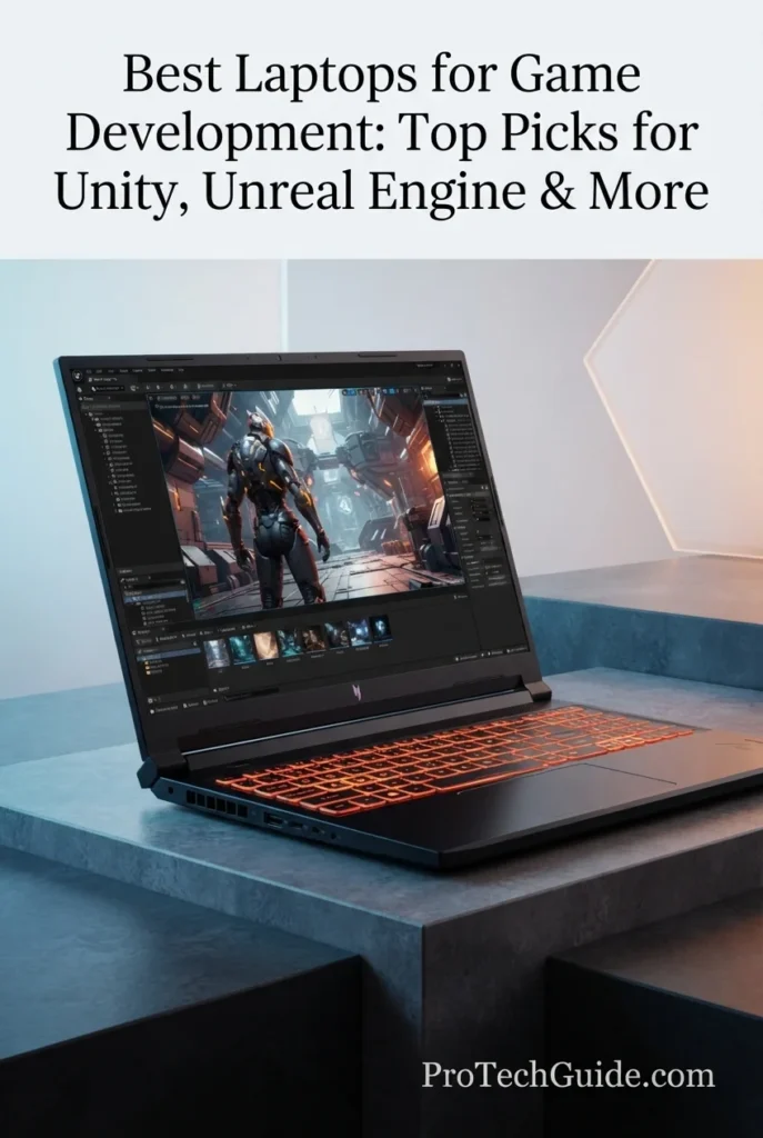 Acer Nitro V 16 AI laptop with 16-inch display for Unity, Unreal Engine, and game development