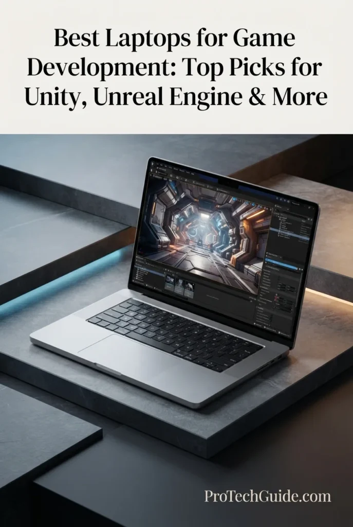 Apple MacBook Pro 16-inch M5 Max laptop for macOS game development and 3D workflows