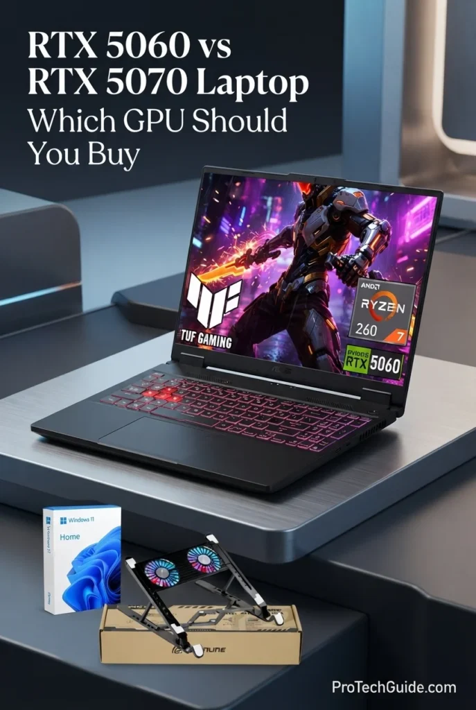 ASUS TUF Gaming A16 laptop with RTX 5060 and 16-inch 165Hz display