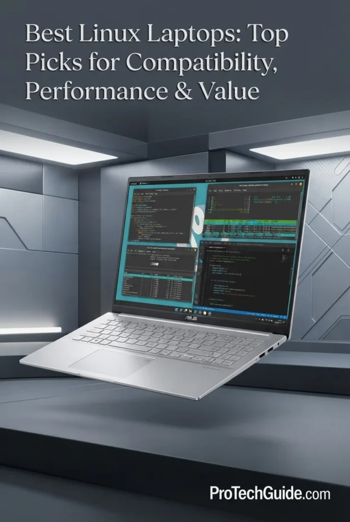 ASUS Vivobook S16 laptop with 16-inch touchscreen display for Linux productivity and student use