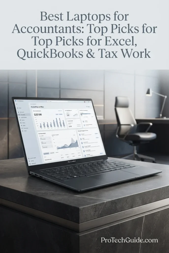 ASUS Zenbook 14 laptop with 14-inch OLED touchscreen for portable accounting