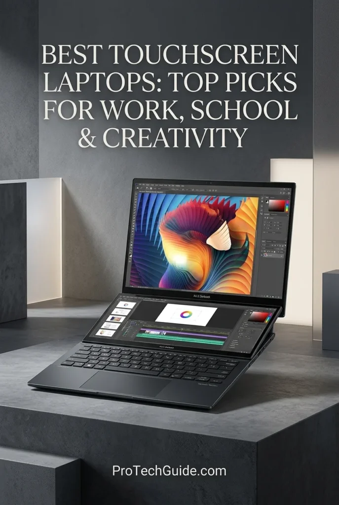 ASUS Zenbook Duo laptop with two integrated displays for multitasking and creative workflows