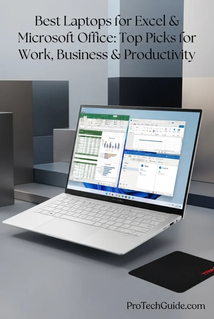 ASUS Zenbook S14 laptop with 3K OLED touchscreen for Excel and professional productivity