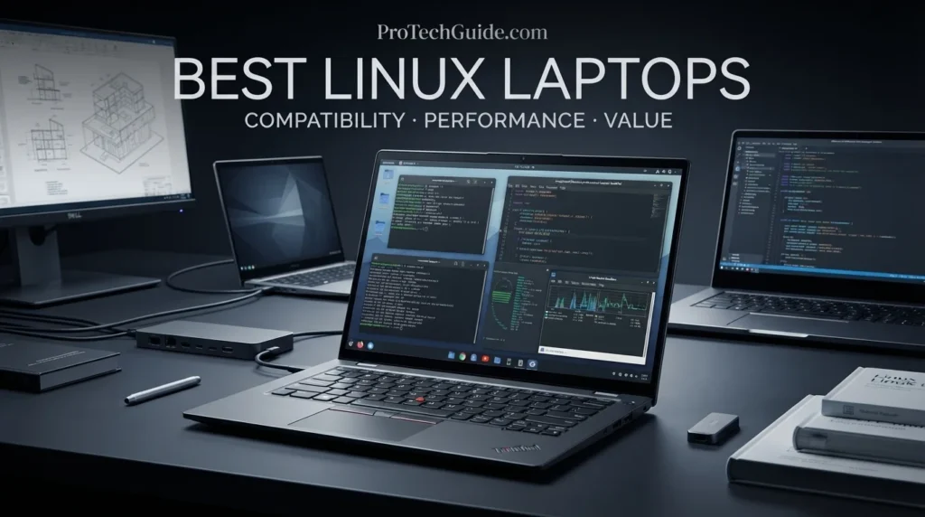 Linux laptops representing compatibility, performance and productivity for different users