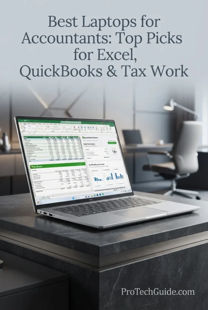 Dell Pro 16 Plus laptop with 16-inch display for Excel and professional accounting