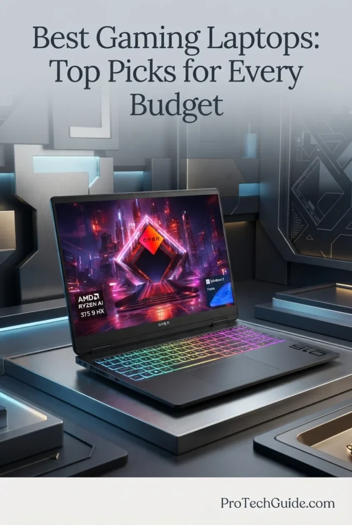 HP OMEN MAX 16 gaming laptop configuration featuring RTX 5080 graphics and a 16-inch WQXGA display