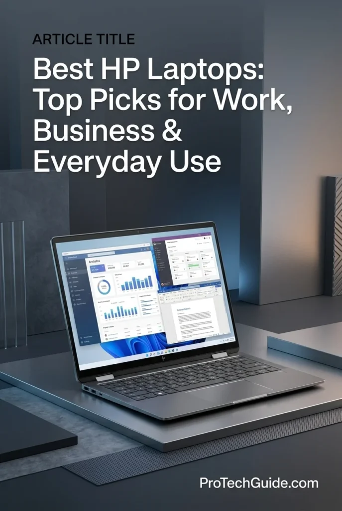 HP OmniBook 7 Flip 16-inch convertible laptop with a large OLED touchscreen for productivity