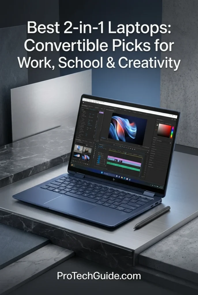 HP OmniBook Ultra Flip 14 convertible laptop with a 14-inch OLED touchscreen and 360-degree hinge