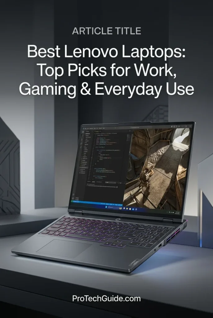 Lenovo Legion Pro 7i gaming laptop with RTX 5080 graphics and a 16-inch WQXGA OLED display