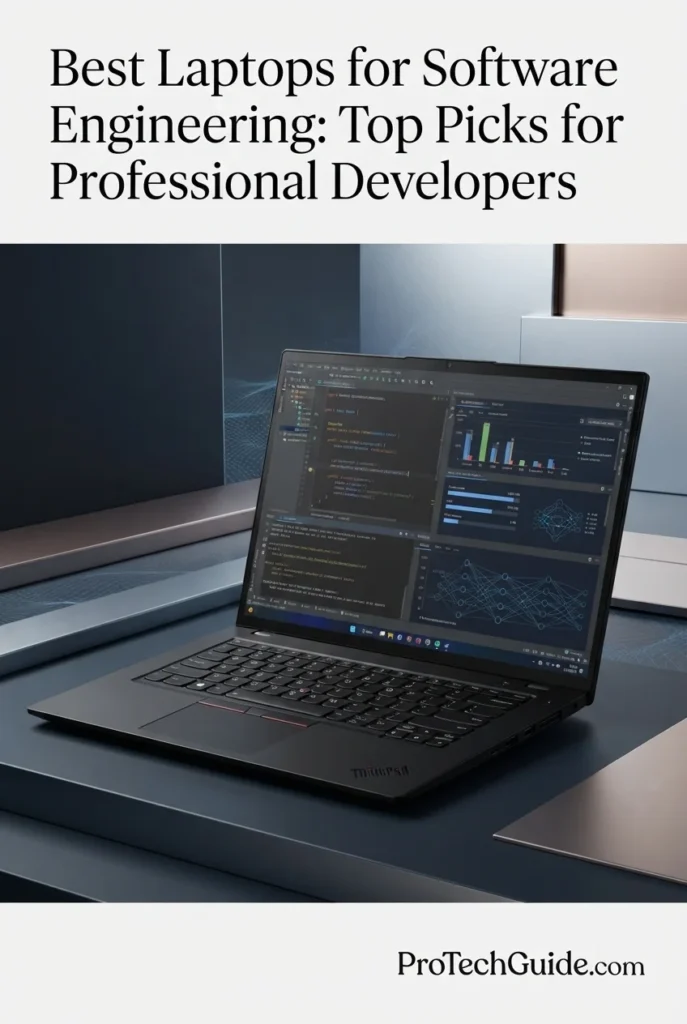 Lenovo ThinkPad P1 Gen 8 laptop with OLED display for heavy software engineering workloads