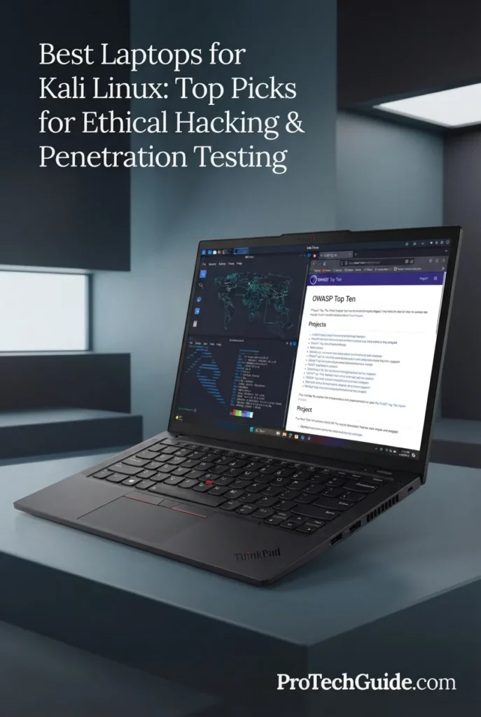 Lenovo ThinkPad T14 Gen 6 laptop with WUXGA touchscreen for Kali Linux and cybersecurity work
