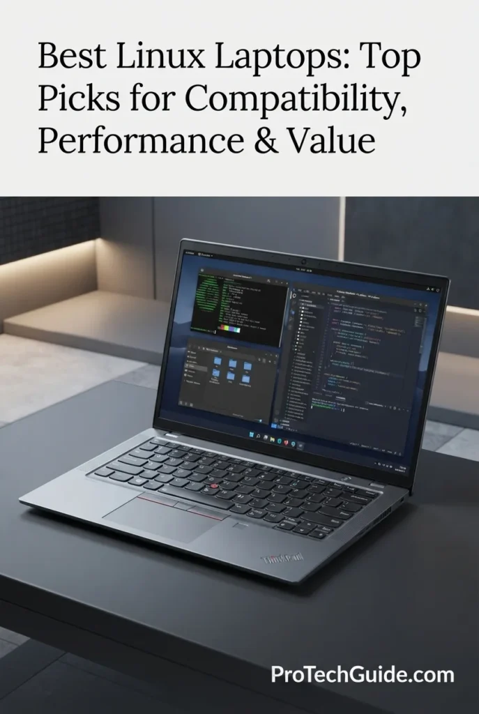 Lenovo ThinkPad T14 Gen 6 laptop with 14-inch WUXGA display for professional Linux use