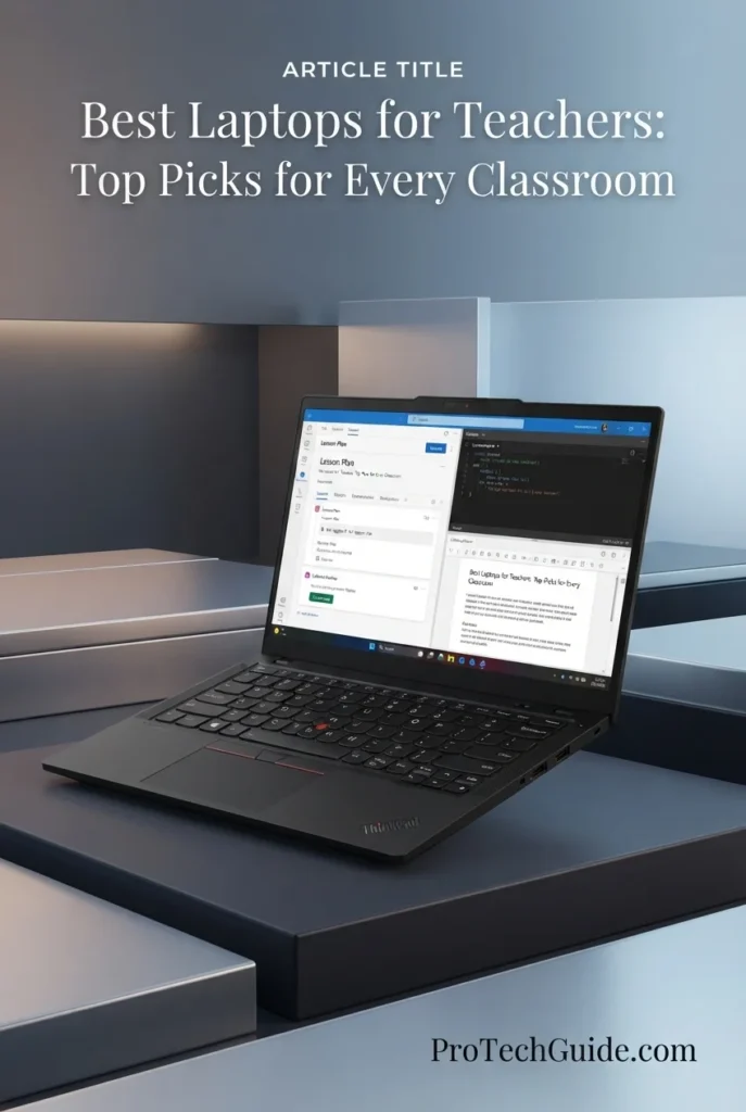Lenovo ThinkPad T14 Gen 7 laptop with 14-inch touchscreen for professional teaching workflows