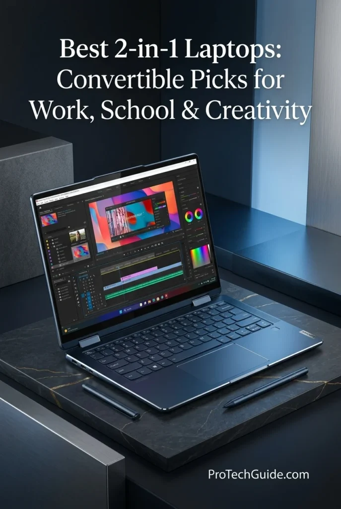 Lenovo Yoga 9i 2-in-1 Aura Edition convertible laptop with a 14-inch 4K OLED touchscreen and 360-degree hinge
