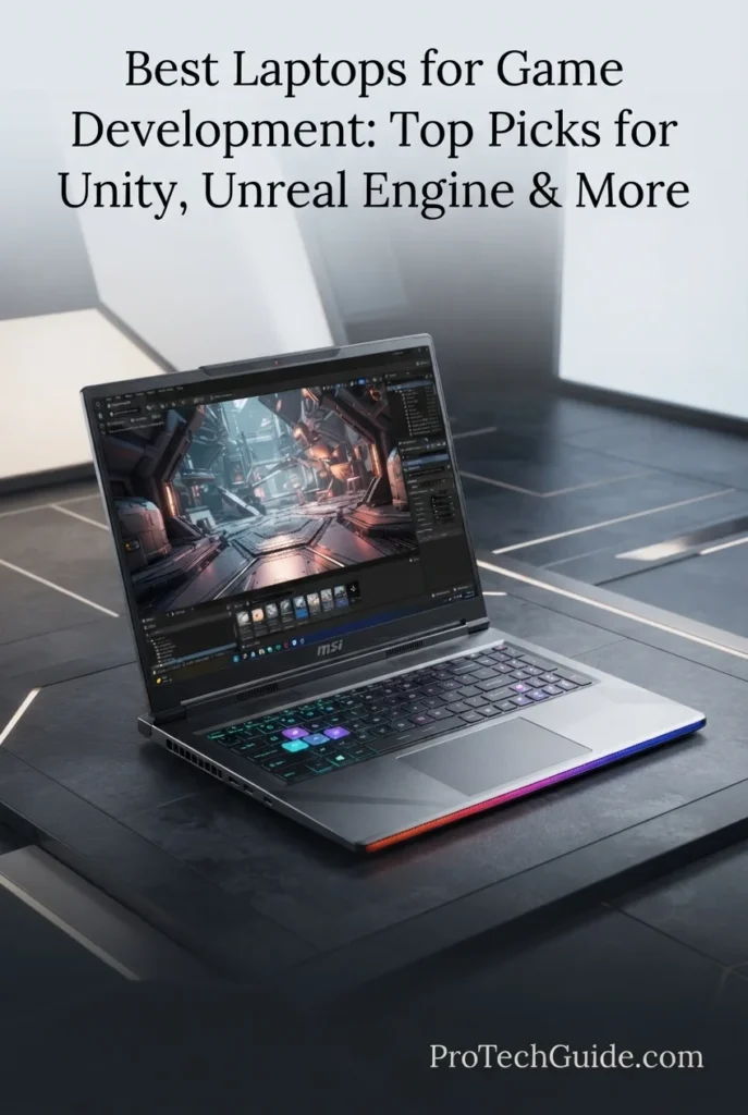 MSI Raider 16 Max HX laptop with RTX 5090 for Unreal Engine and 3D development