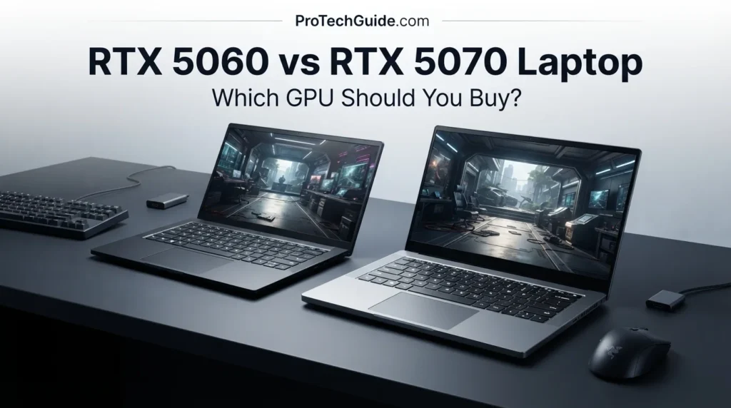 RTX 5060 and RTX 5070 laptop GPUs compared for gaming performance and value